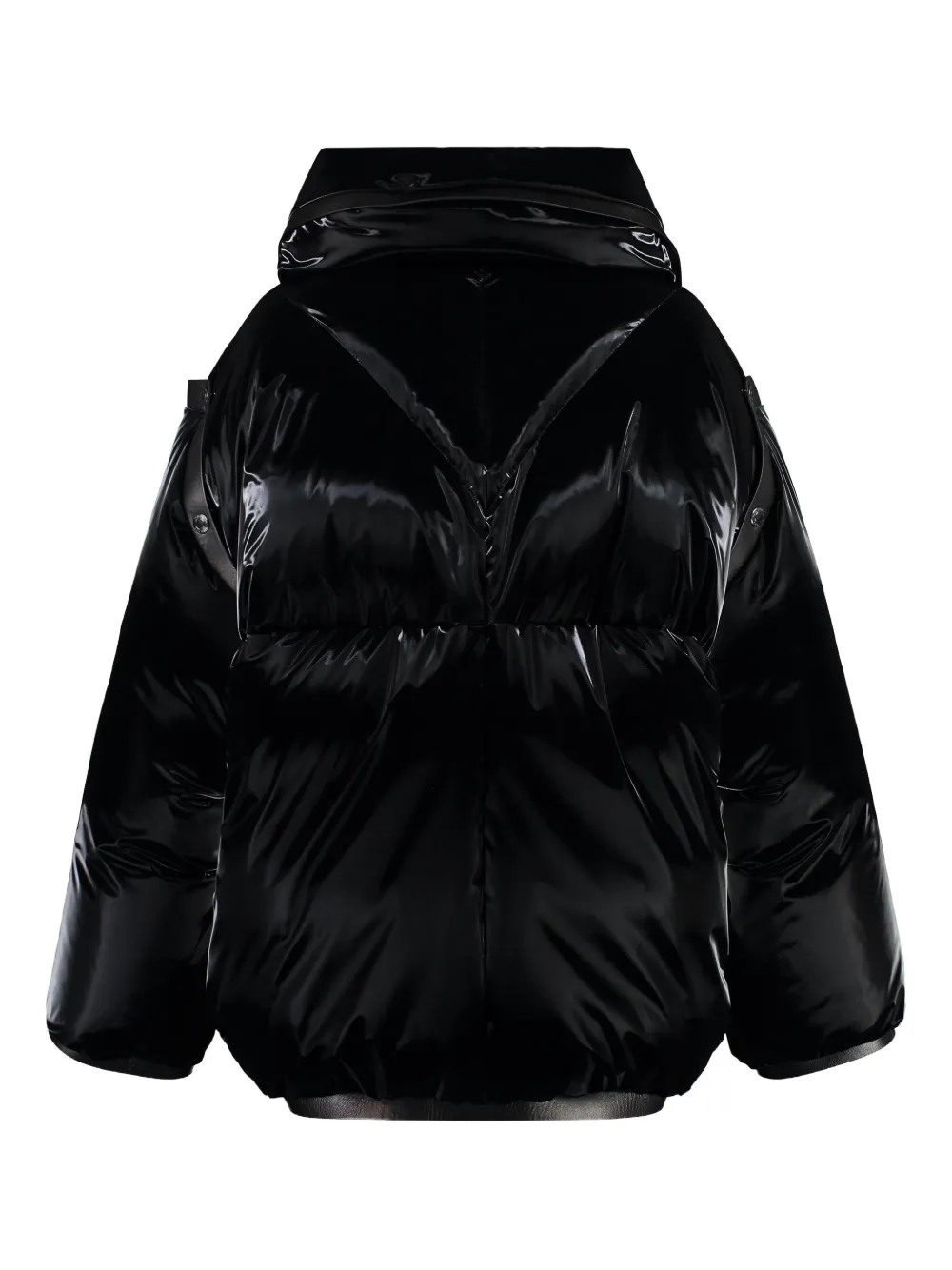 TOM FORD leather padded jacket Zwart