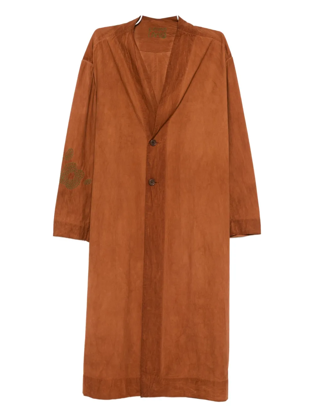 Kinyan Lam Cotton Collarless Coat