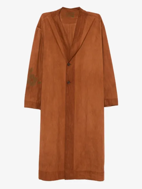 Kinyan Lam cotton collarless coat