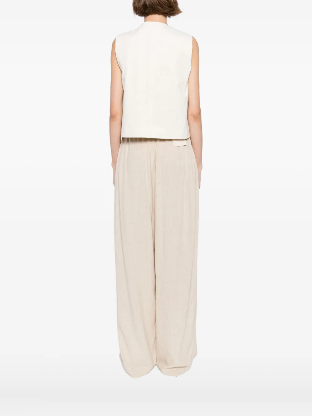 Kinyan Lam Spencer met geborduurde applicatie Beige