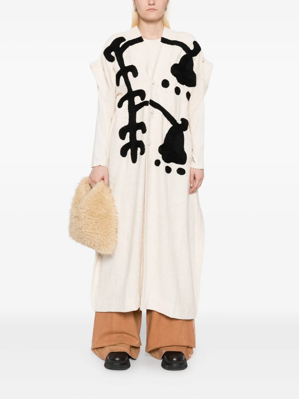 Kinyan Lam hand-woven sleeveless coat | Single Breasted Coats | Image 2