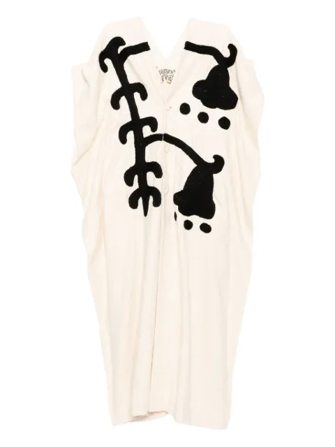 Kinyan Lam hand-woven sleeveless coat 