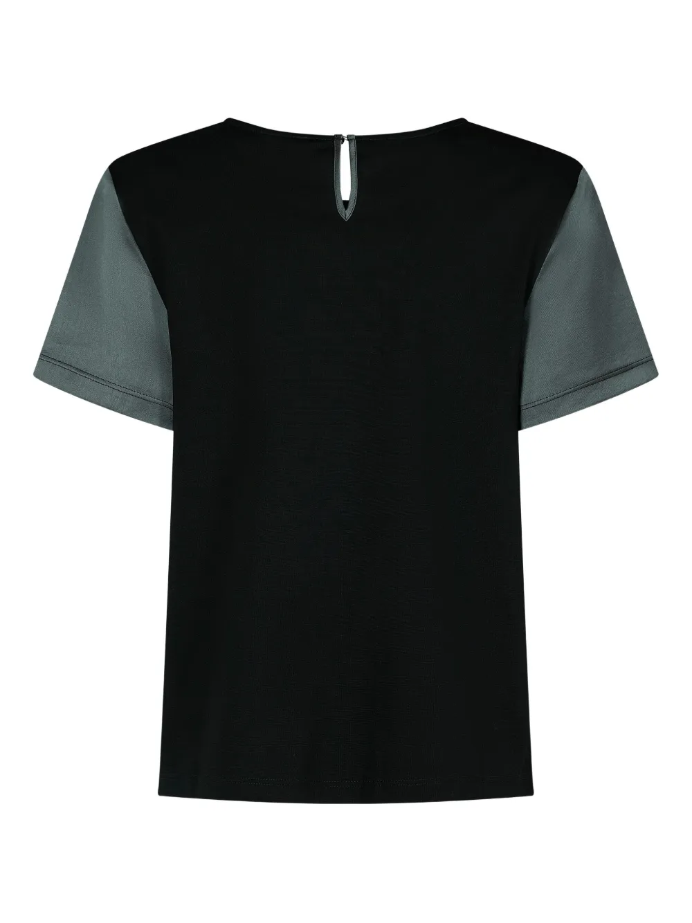Weekend Max Mara Satijnen top met korte mouwen en keyhole-detail Zwart