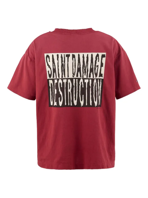 SAINT MXXXXXX グラフィック Tシャツ | レッド | FARFETCH JP