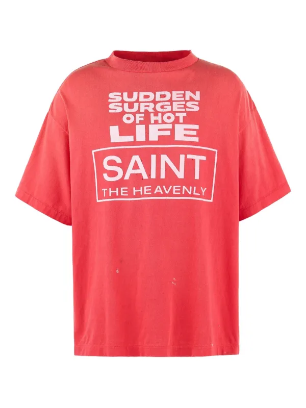 SAINT MXXXXXX ロゴ Tシャツ | レッド | FARFETCH JP