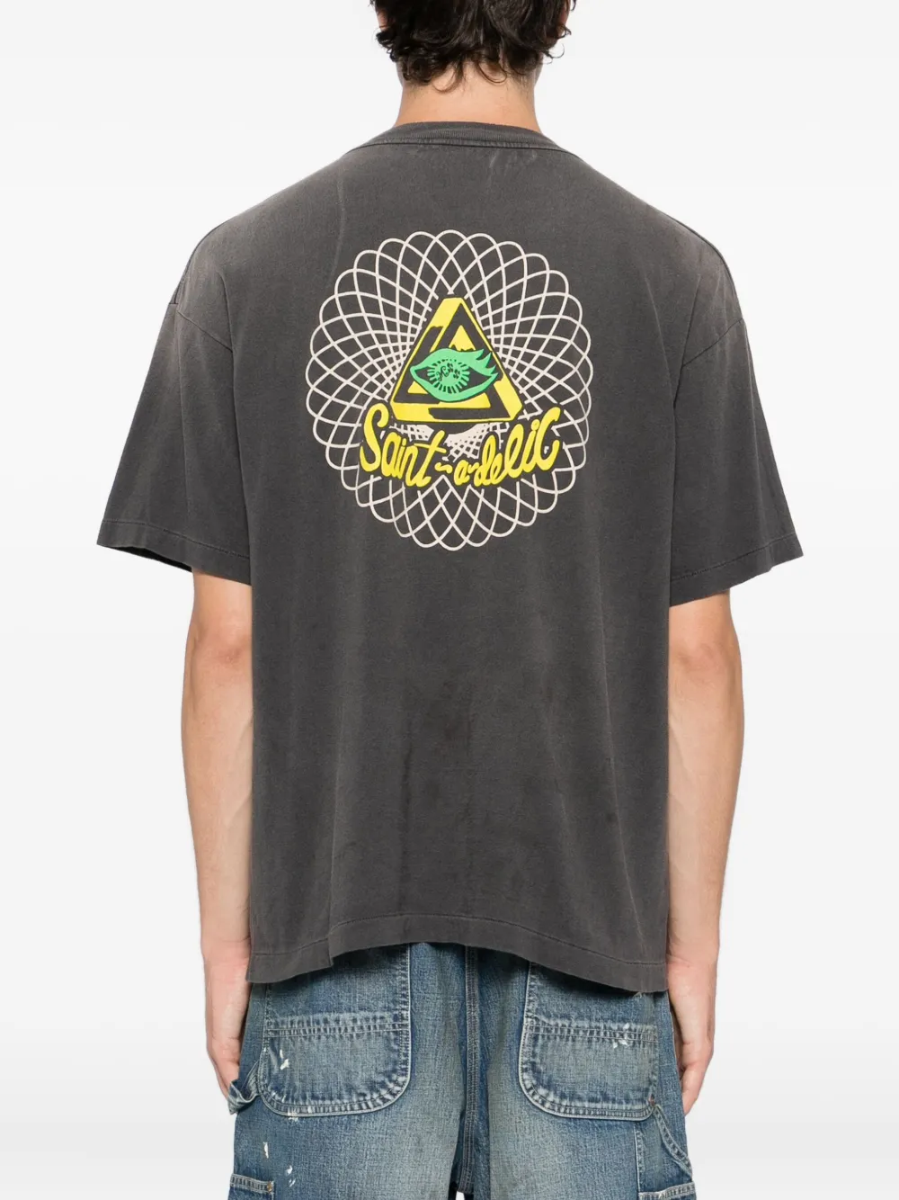 SAINT MXXXXXX T-shirt met grafische print Grijs