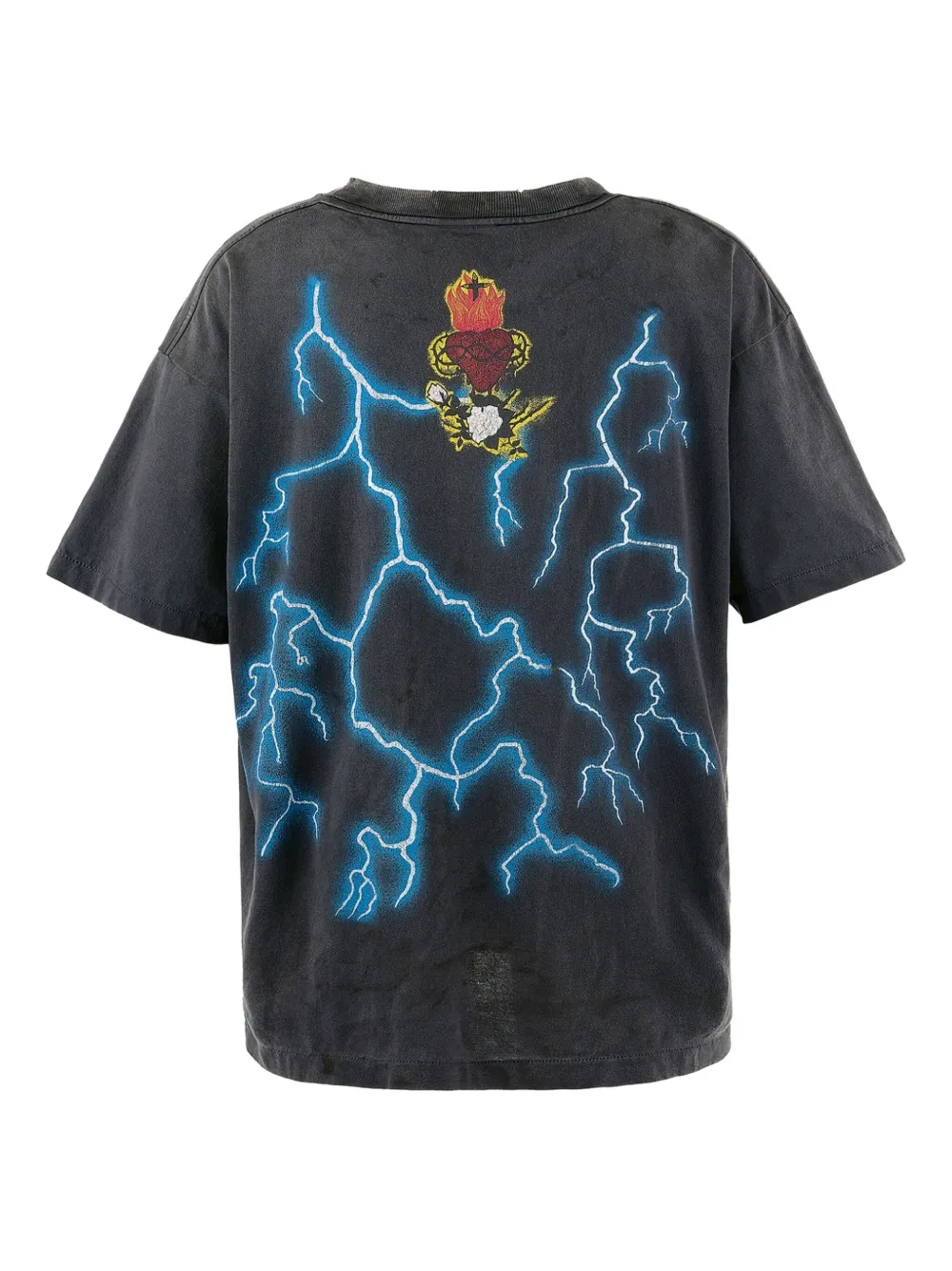 SAINT MXXXXXX lightning-print T-shirt | T-Shirts | Image 2