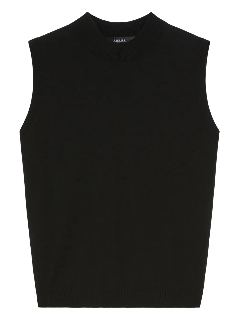 Weekend Max Mara Belgio sleeveless knit top | Black | Image 1