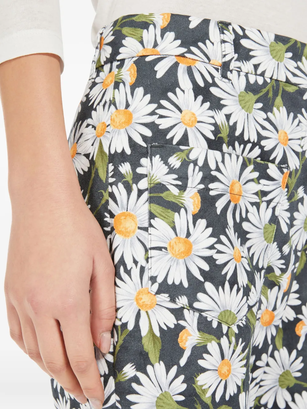 Weekend Max Mara Arten floral-print trousers Wit