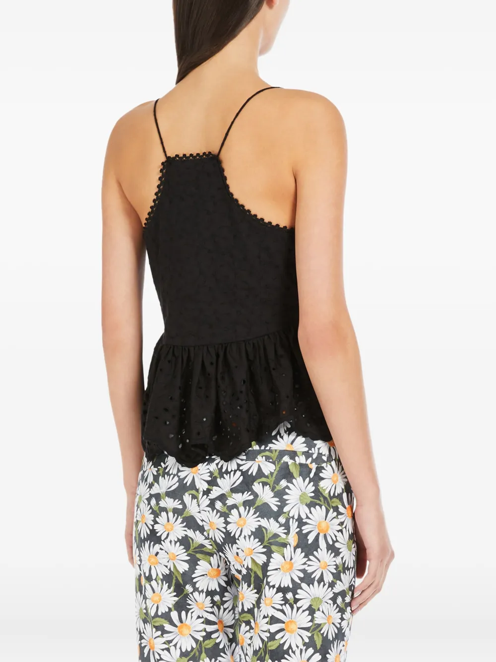Weekend Max Mara Asburgo broderie anglaise peplum top | Blouses | Image 2