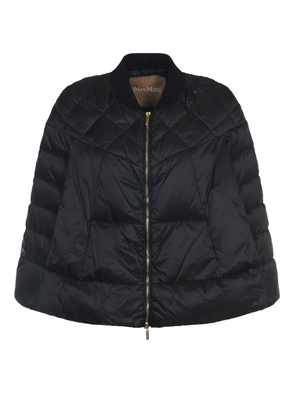 Max Mara キルティング ケープジャケット - ブラック Max Mara キルティング ケープジャケット - ブラック