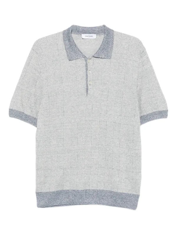 Gran Sasso チェック ポロシャツ | グレー | FARFETCH JP