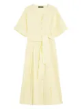 Weekend Max Mara button-down belted midi dress - Yellow