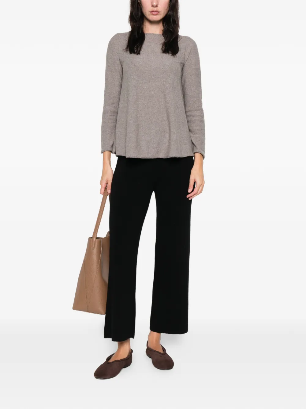 I BLUES Nanon knitted trousers - Zwart