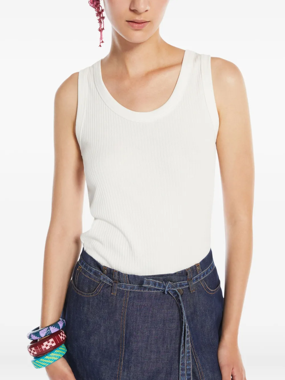 Weekend Max Mara débardeur en maille à design côtelé | Débardeurs | Image 2