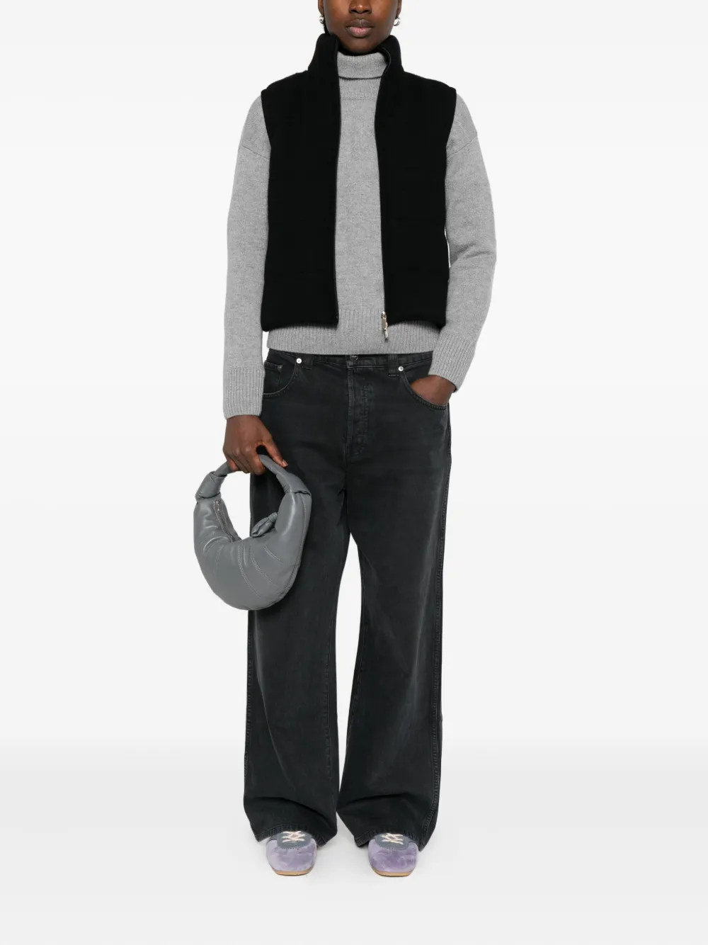 I BLUES Bodywarmer met rits Zwart