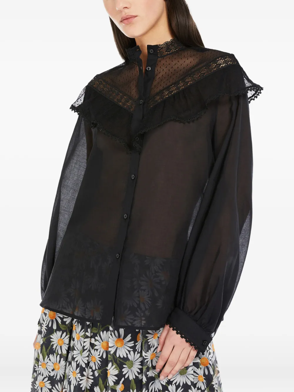 Weekend Max Mara Astice lace-collar shirt | Shirts | Image 2