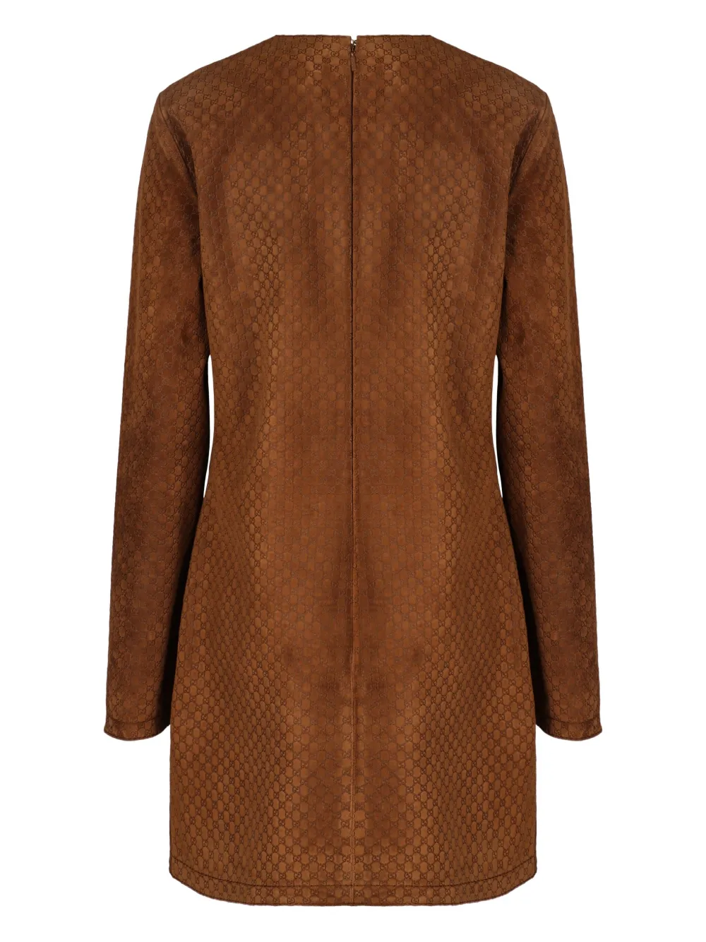 Gucci Horsebit jurk met GG-patroon Bruin