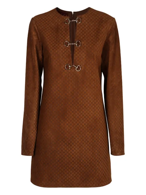 Gucci GG-pattern Horsebit dress