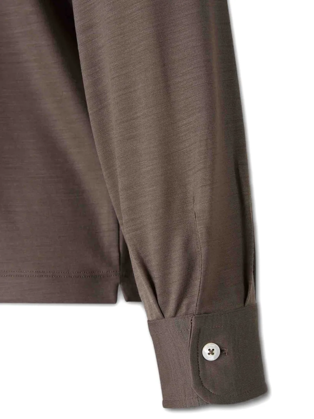 Herno Poloshirt met lange mouwen Bruin