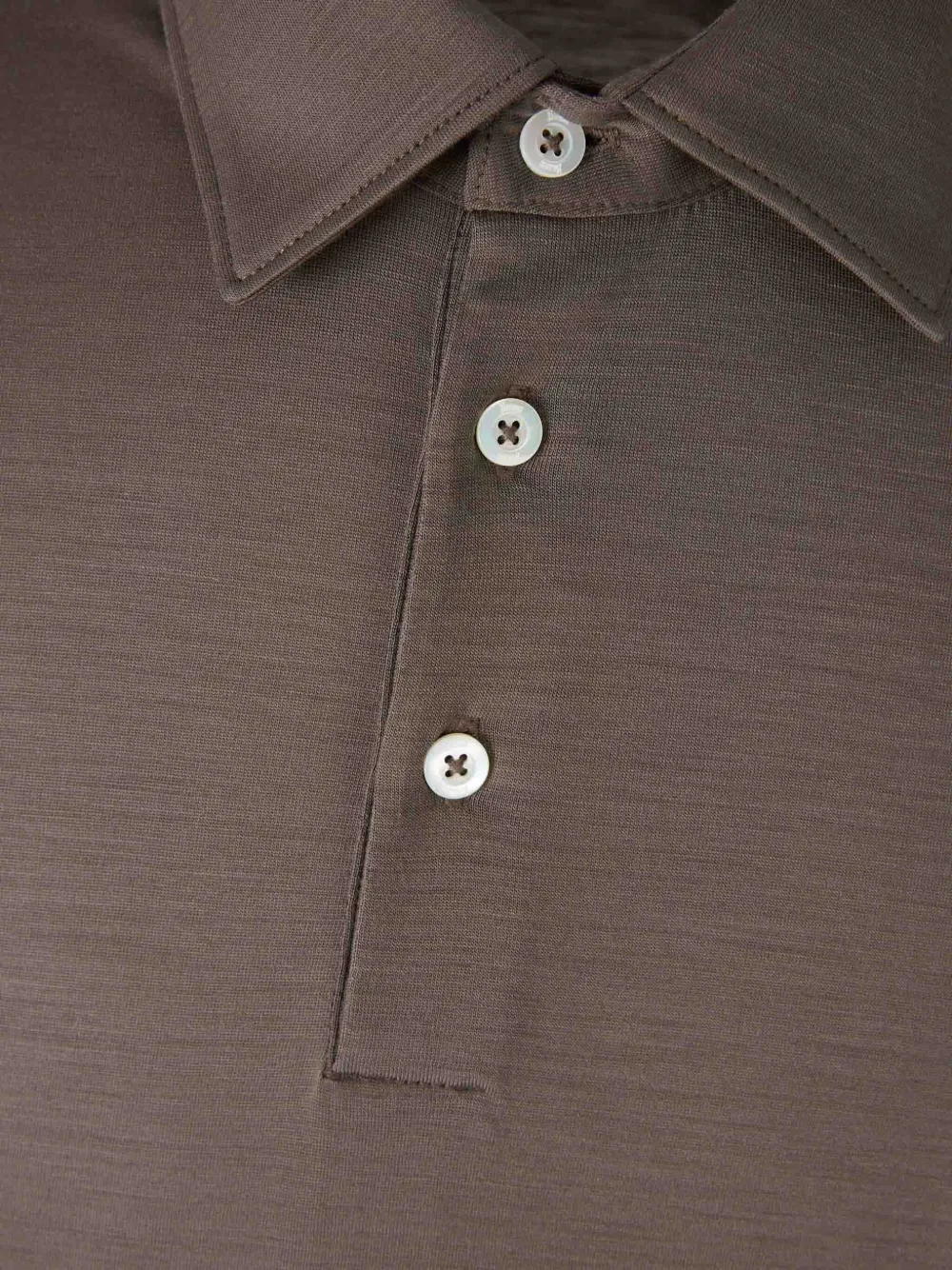 Herno Poloshirt met lange mouwen Bruin