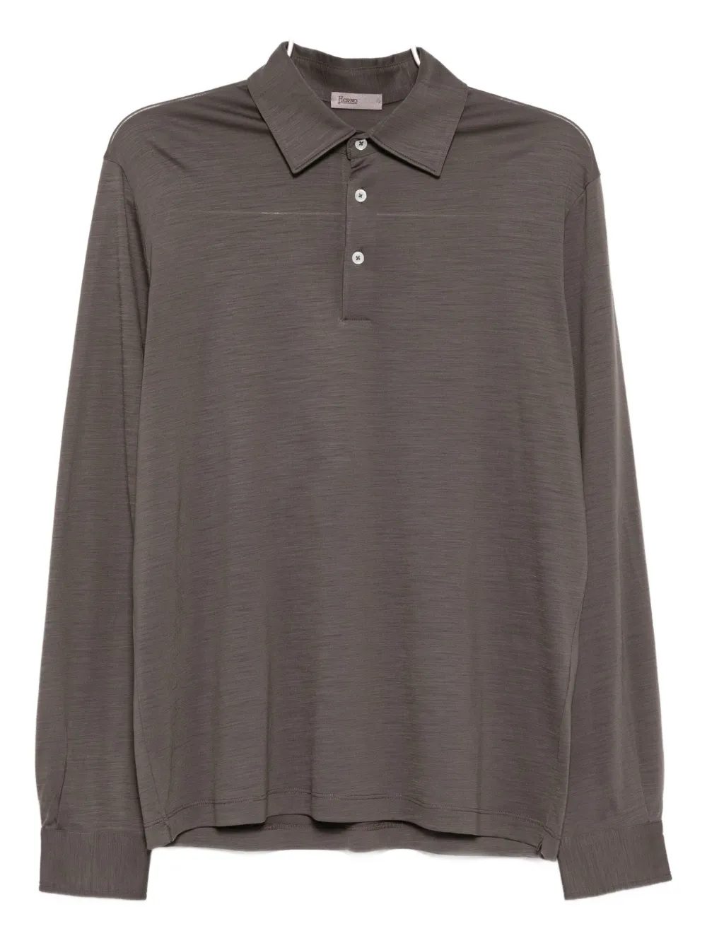 Herno Langärmeliges Poloshirt | Braun | Image 1