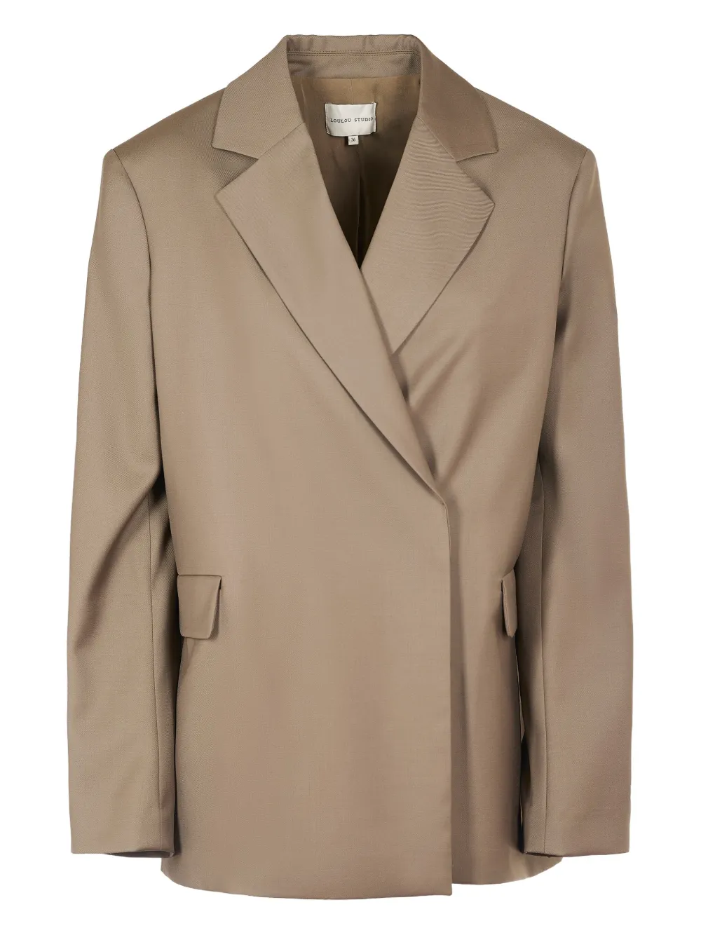 LouLou de Saison Arlo dubbele rij knopen blazer Beige