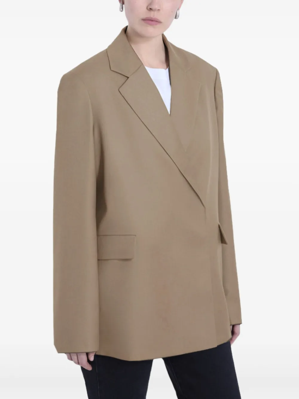 LouLou de Saison Arlo dubbele rij knopen blazer Beige
