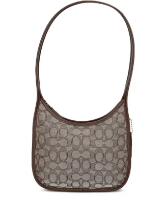Coach モノグラムショルダーバッグ Coach Curve モノグラム ショルダーバッグ | ブラウン | FARFETCH JP