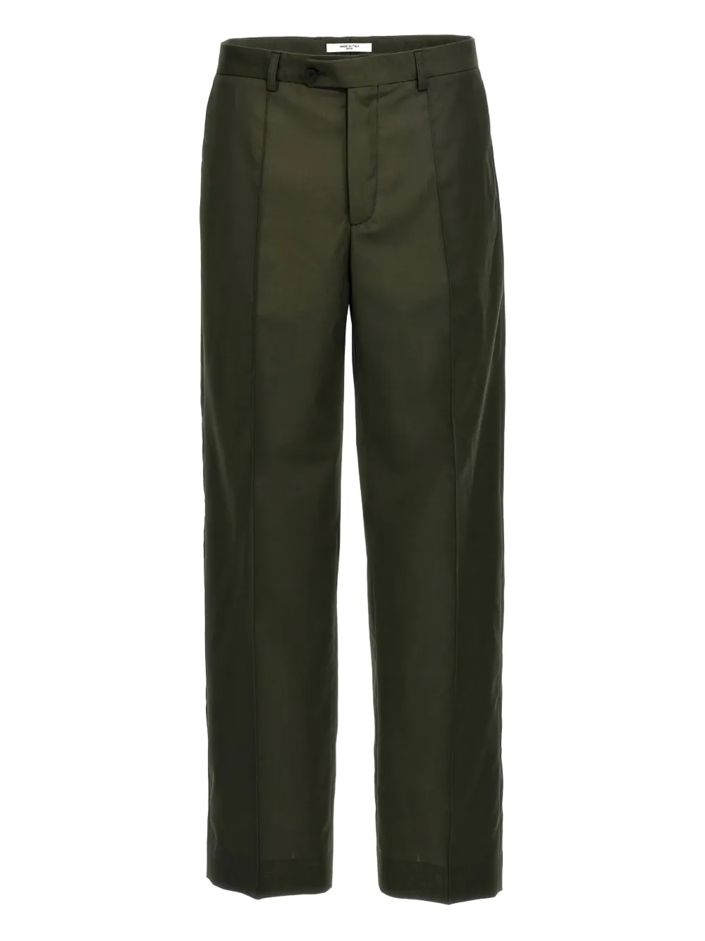 Cellar Door pleated-front trousers | Green | Image 1