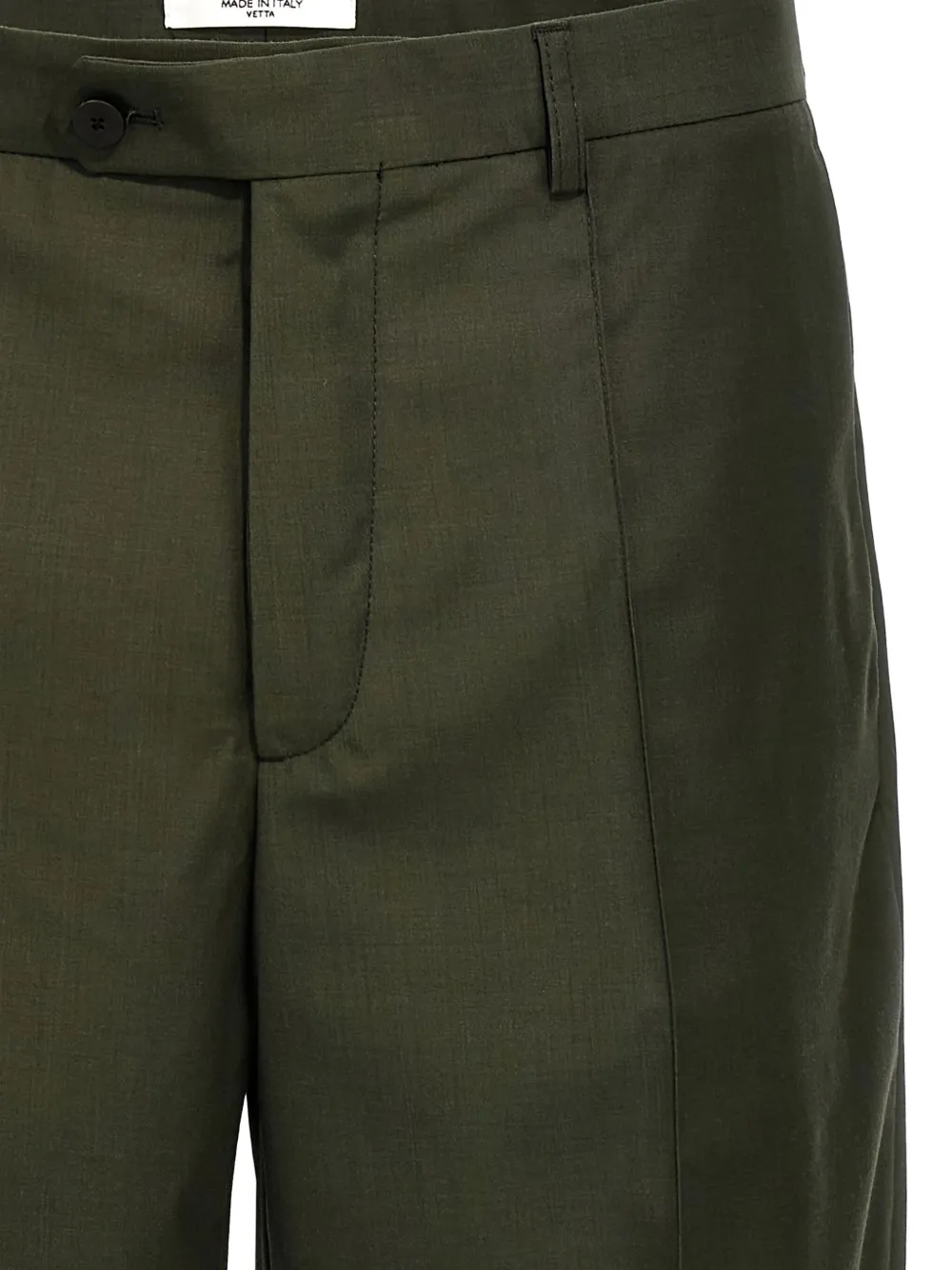 Cellar Door Pleated-front Trousers In Green