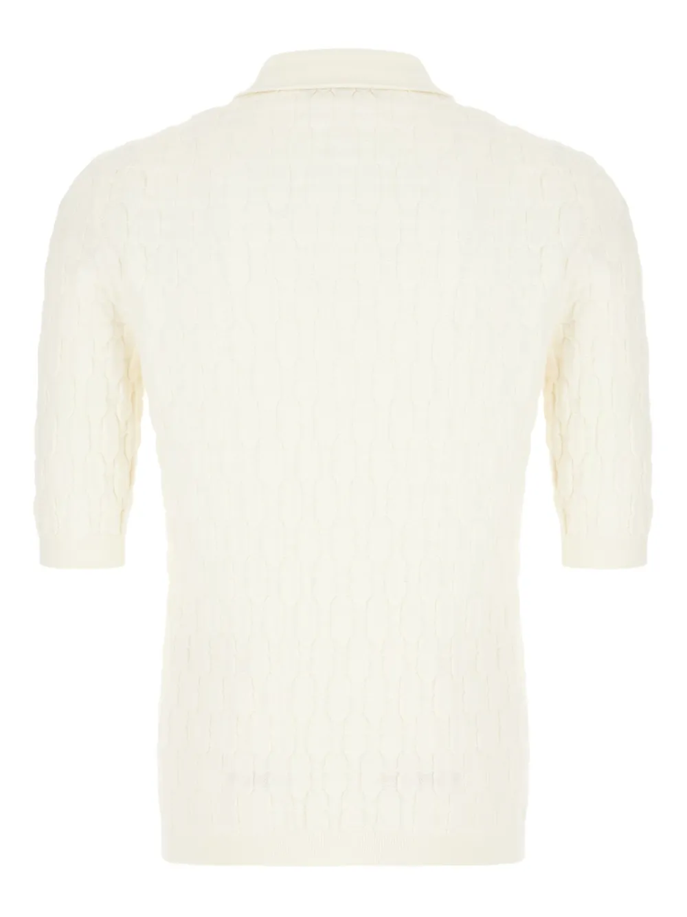 Gabriele Pasini Poloshirt met textuur - Beige