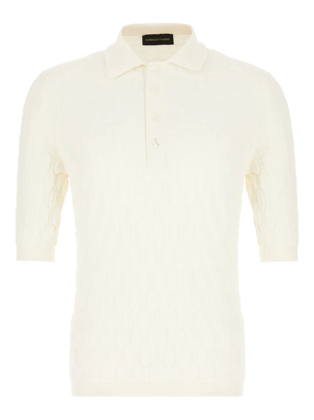 textured polo shirt