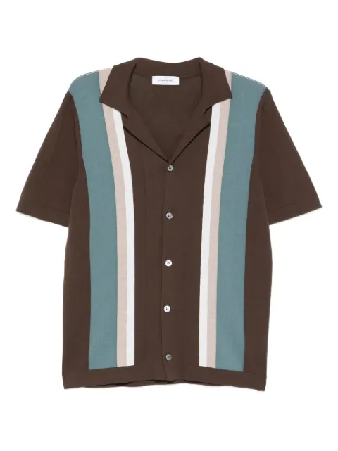 Gran Sasso striped-panel shirt