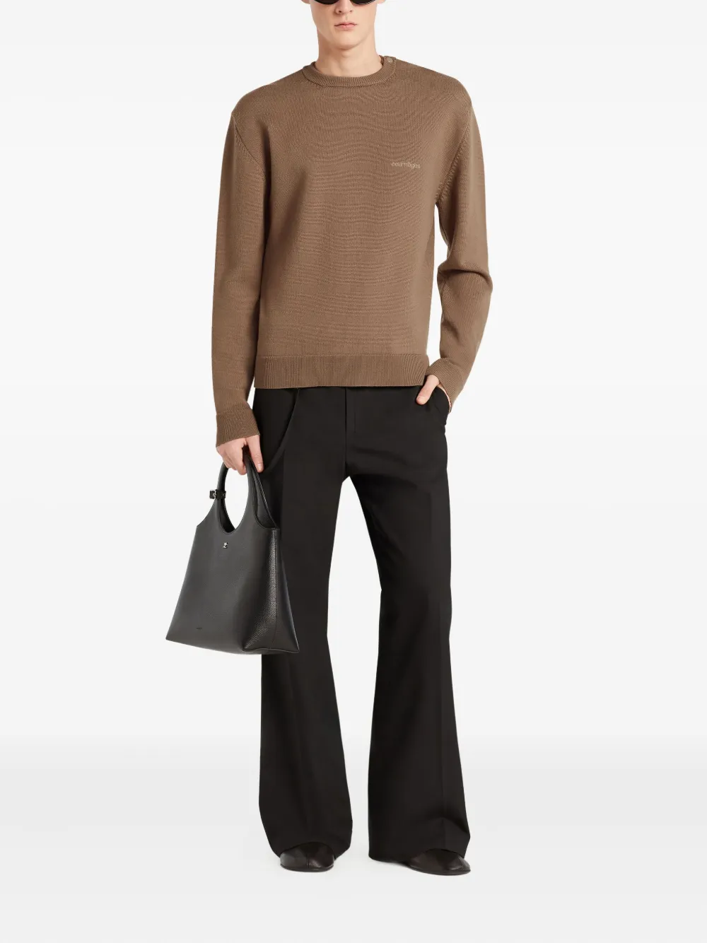 Courrèges crew-neck embroidered sweatshirt Bruin