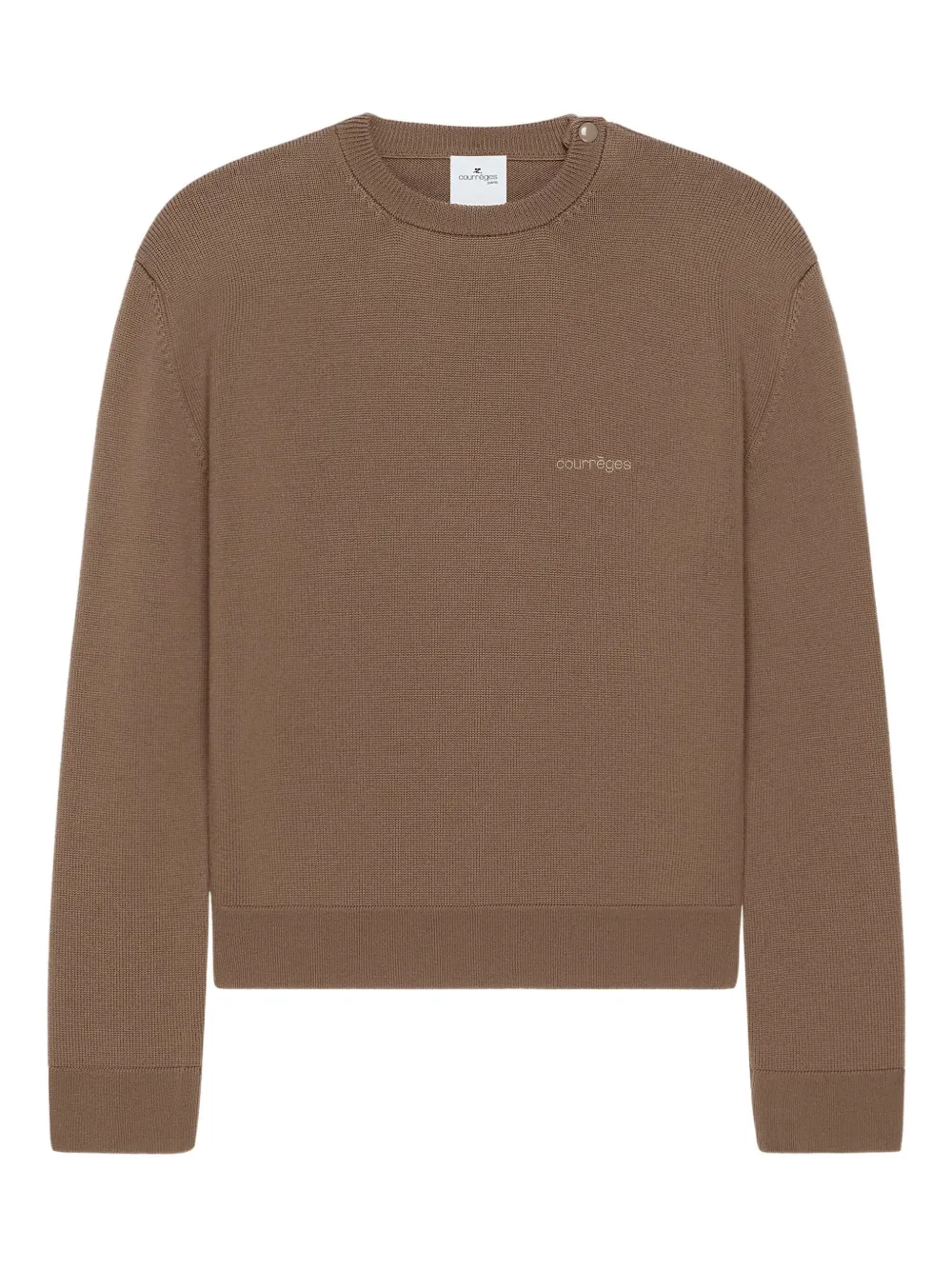 Courrèges crew-neck embroidered sweatshirt Bruin