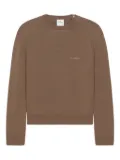 Courrèges crew-neck embroidered sweatshirt - Brown