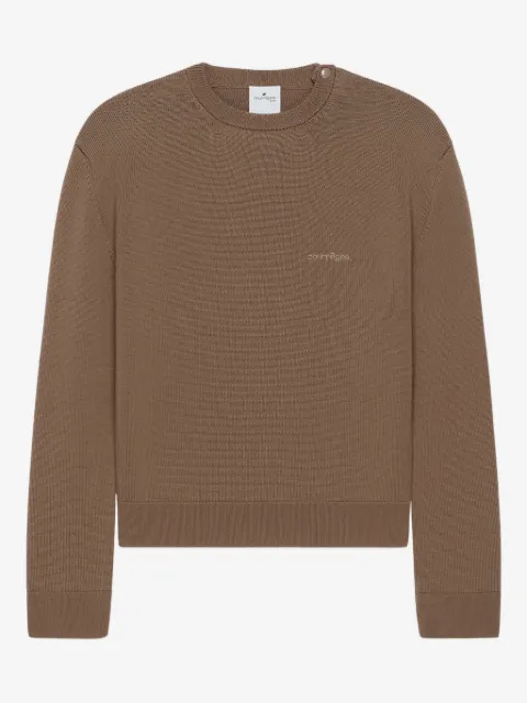 Courrèges crew-neck embroidered sweatshirt