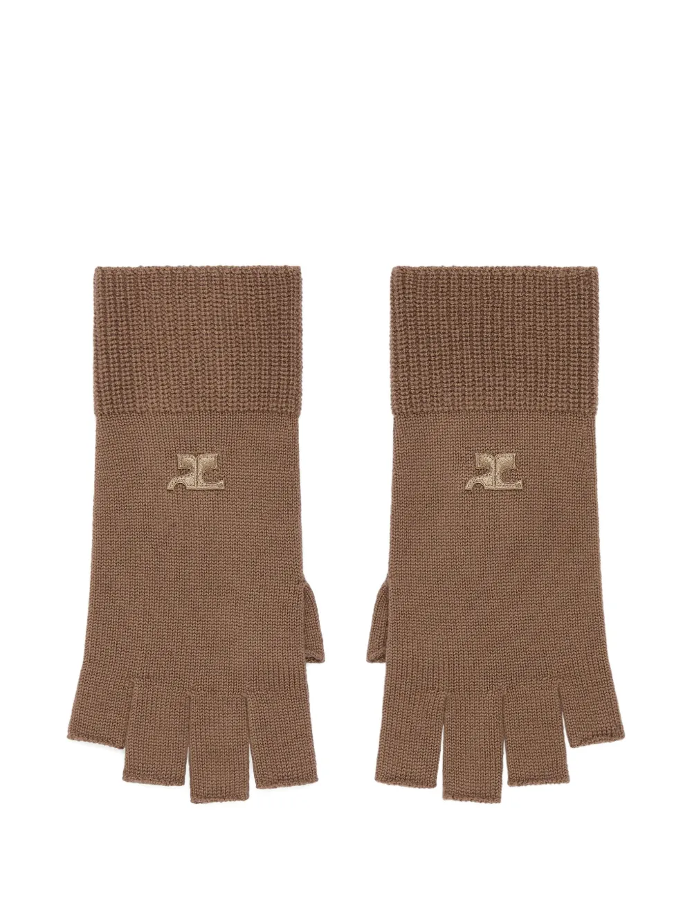 Courrèges Vingerloze handschoenen Bruin