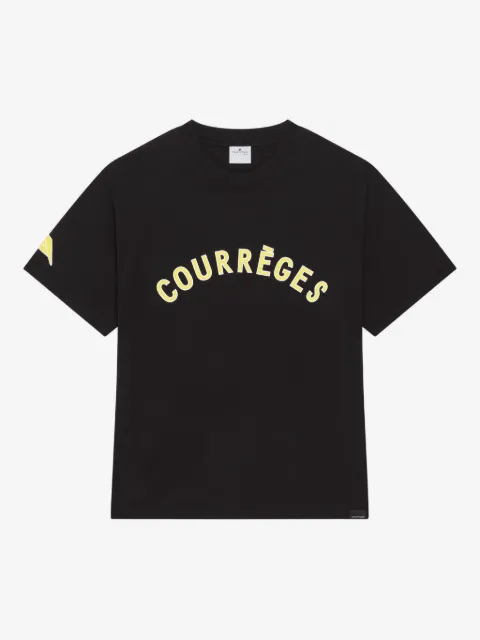 Courrèges logo-print short-sleeve T-shirt
