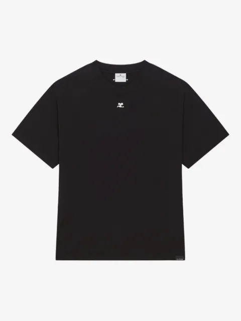 Courrèges logo-embroidered short-sleeve T-shirt