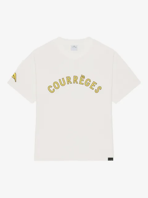 Courrèges logo-print T-shirt