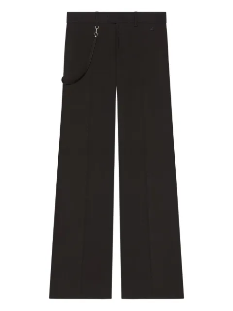 Courrèges twill bootcut trousers