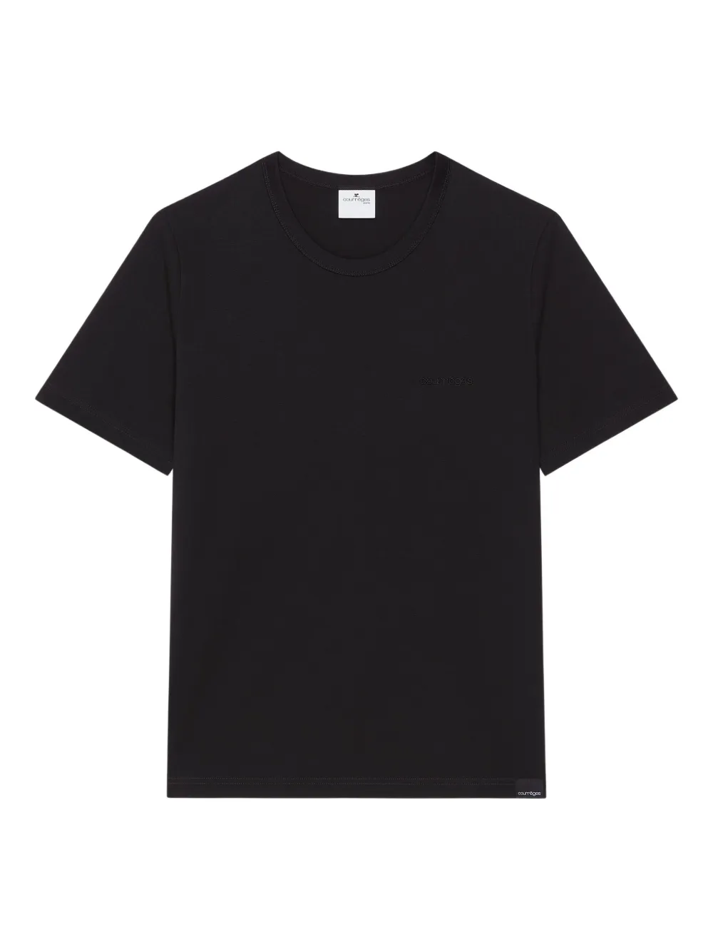 Courrèges crew-neck T-shirt Zwart
