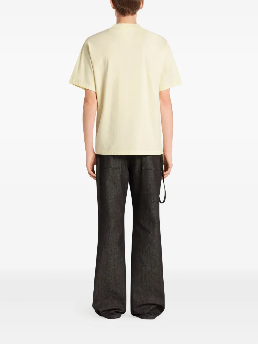 Courrèges AC-logo T-shirt Geel