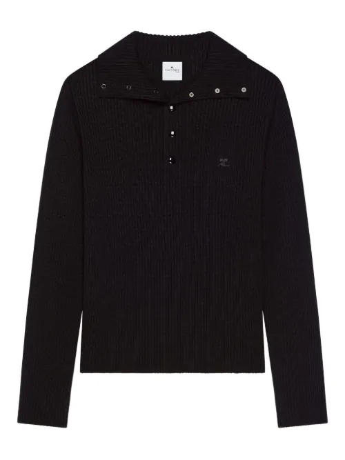 Polo en maille nervurée - Courrèges - Modalova