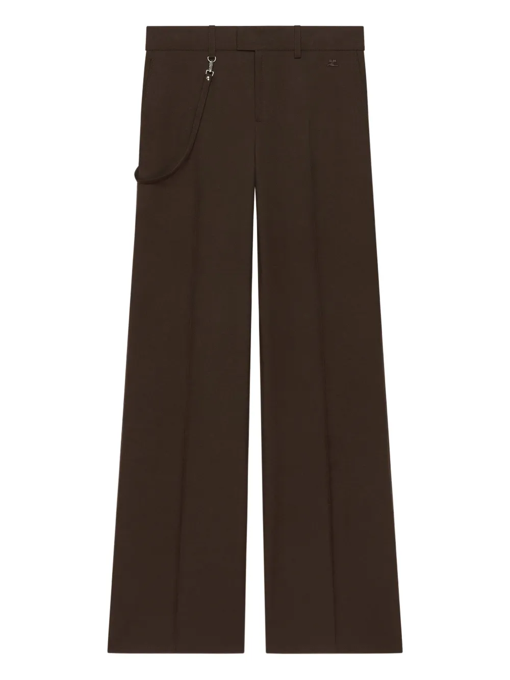 Courrèges Twill bootcut broek Bruin