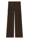 Courrèges twill bootcut trousers - Brown