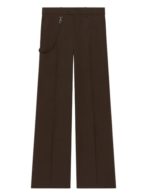 Courrèges twill bootcut trousers