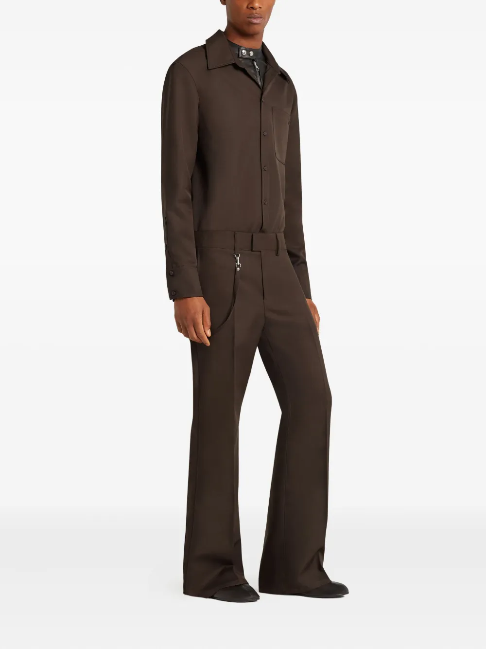 Courrèges button-up shirt Bruin